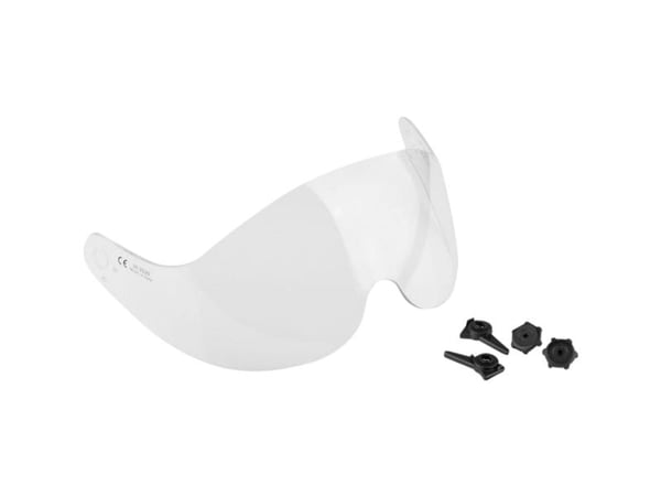Visir, Rock, One size, transparent, kort, slagfast, antidug belægning