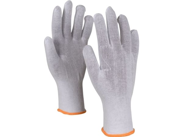 Textilhandske ABENA, 8, vit, bomull