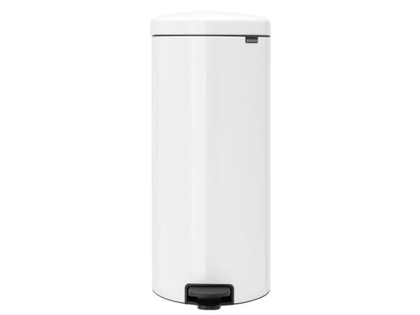 Brabantia -114748 - NewIcon poljettava roska-astia 30 L metallisella vuorauksella - valkoinen