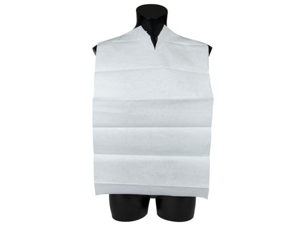 Spise-/bordstykke ABENA Classic, 2-lags, 70x38 cm, blå, PE/tissue, med bindebånd - (100 stk.)