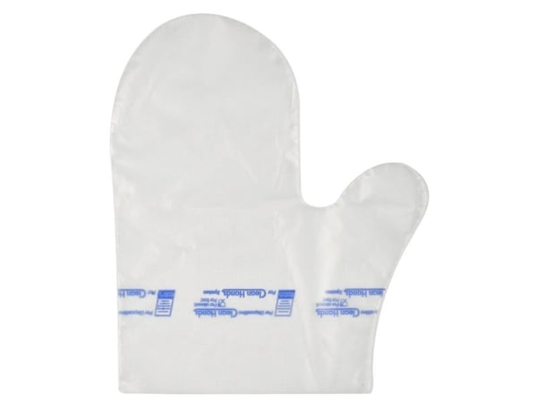 Handske, Clean hands, One size, klar, LDPE