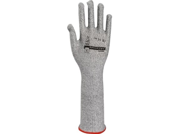 Arbeidshanske, ABENA, 7, grå, glassfiber/HDPE-fiber/nylon/spandex, cut 5