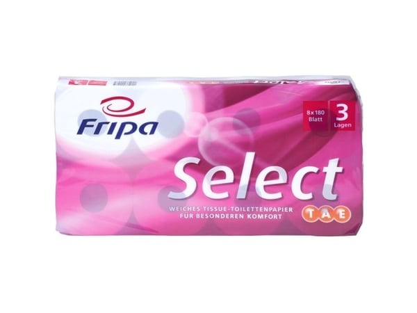 Toiletpapir, Select, 3-lags, 23,4m x 10cm, Ø12cm, hvid