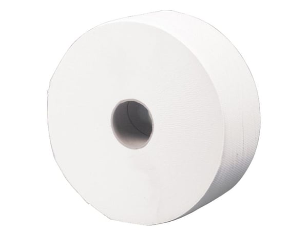 Jumborulle, ABENA Care-Ness Classic, 2-lags, Midi, 360m x 9,5cm , Ø27cm, hvid - (6 stk.)