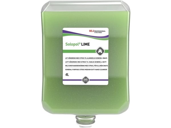 Håndrens Solopol Lime med parfume til Cleanse Heavy 4000 dispensere 4 ltr Grøn,4 ltr/fl