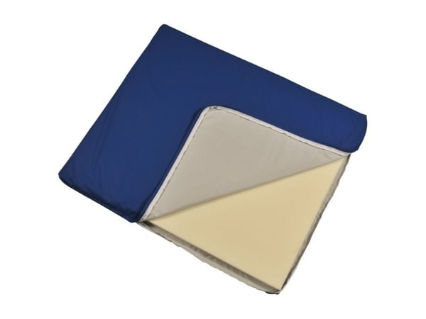 Stellematte, ABENA Comfort, 88x74x3 cm, blå, med Techmaflex-trekk