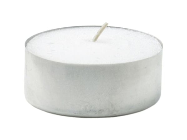 Fyrfadslys, Duni, Ø6cm, hvid, 10 timer - (5 stk.)
