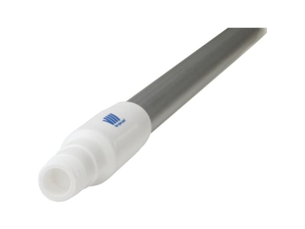 Teleskopisk håndtak med gjenger, Vikan, hvit, aluminium/PP, 125–181 cm