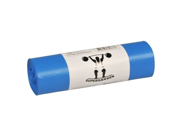 Sæk, ABENA Poly-Line Supersæk, 100 l, blå, LLDPE/virgin - (25 stk.)