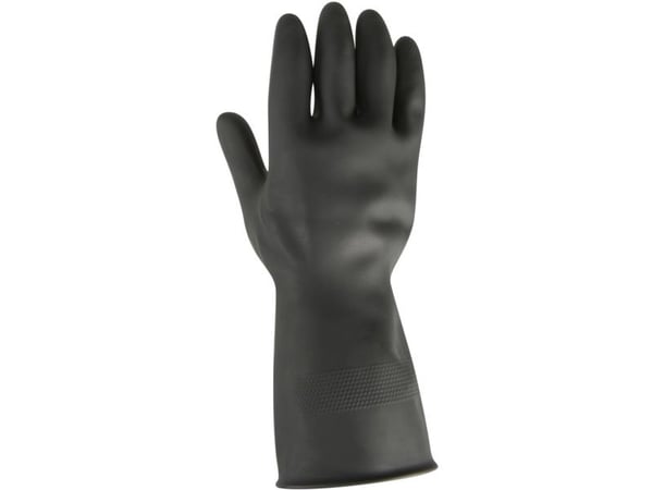 Latexhandske, THOR Black Heavy Duty, M, sort, latex