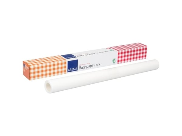 Bagepapir, ABENA, 42x38cm, bleget, papir/silikone/virgin - (24 stk.)