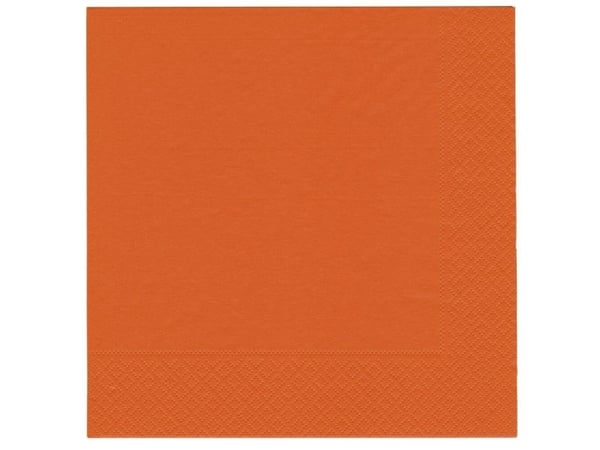 Middagsserviet, ABENA Gastro, 2-lags, 1/4 fold, 40x40cm, orange - (20 stk.)