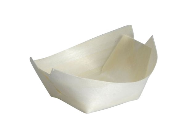 Træbåd, ABENA Gastro, 7x5,5x2,5cm, nature, træ - (20 stk.)