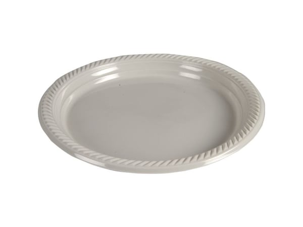 Tallerken, ABENA Gastro, Ø26cm, lysegrå, PP - (12 stk.)