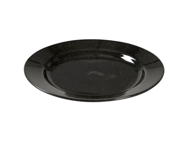 Tallerken, ABENA Gastro, Ø18cm, granitsort, PP - (8 stk.)