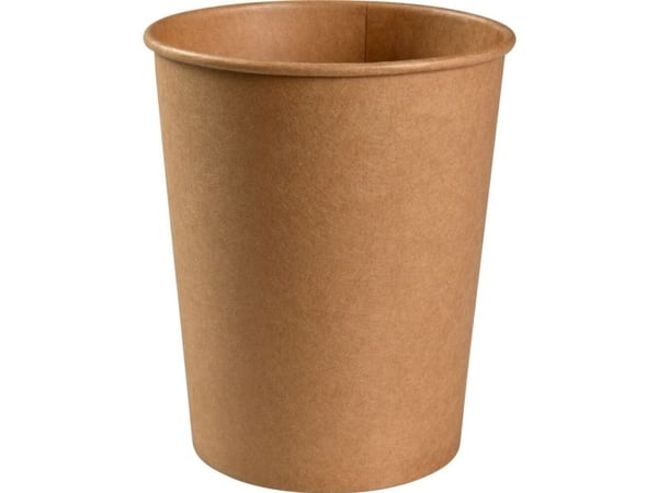 Bæger, ABENA Gastro, 13,6cm, Ø11,5cm, 1000 ml, 1000 ml, brun, kraft/PE - (10 stk.)