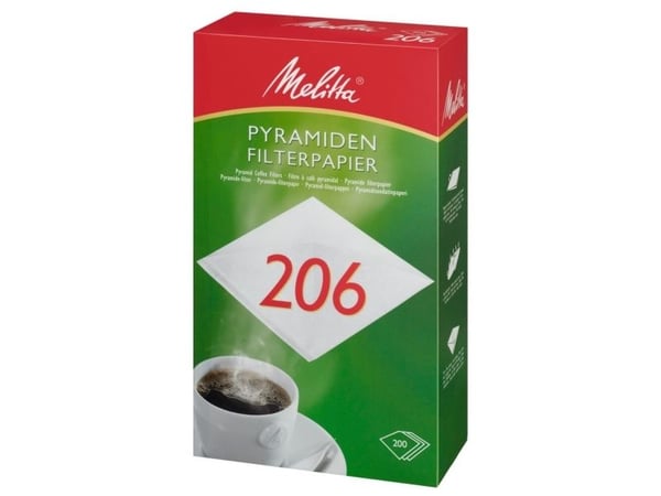 Melitta 200658, Kuppi, Kertakäyttöinen kahvisuodatin, Paperi, Valkoinen, Melitta 608, 620, 200 kpl