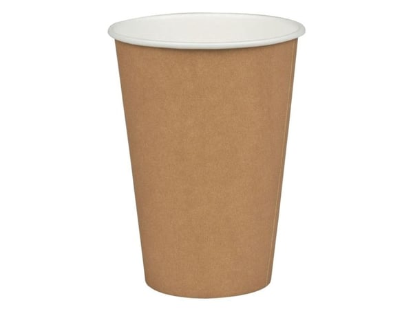 Kaffebæger, ABENA Gastro, 9,3cm, Ø7cm, 20 cl, 22 cl, brun, pap/PE, 7 - (25 stk.)