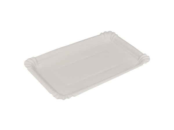 Pølsebakke, ABENA Gastro, 20x13cm, hvid - (6 stk.)