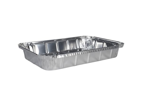 Aluminiumsbakke, ABENA Cater-Line, 31,5x20,8x5cm, 1900 ml, 2000 ml, aluminium - (2 stk.)