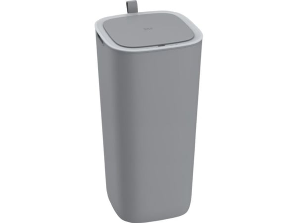 Papperskorg, Morandi, grå, plast, 30 l, med sensor och touchlock