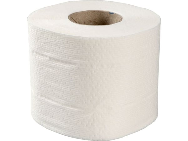 Toiletpapir, ABENA Care-Ness Excellent Minus, 2-lags, 33,75m x 9,6cm, Ø10,5cm, hvid