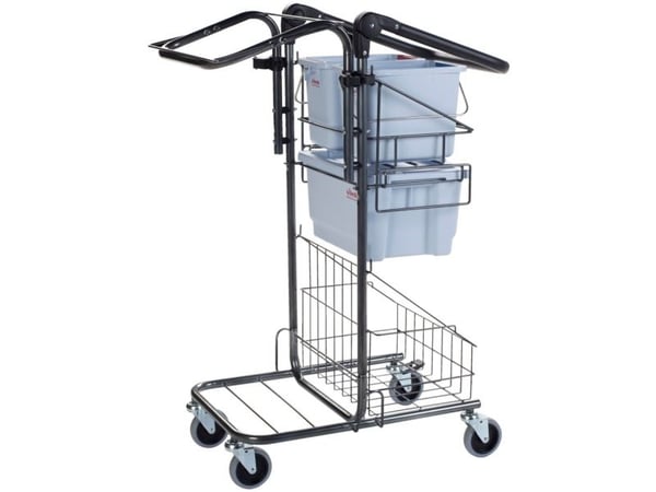 Rengjøringsvogn, Vileda Ready-to-go Premium, 66x53x107cm, svart
