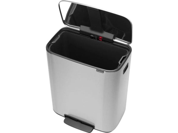 Pedalbøtte, Brabantia Bo, stål, stål, 60 l, med innerbøtte av plast