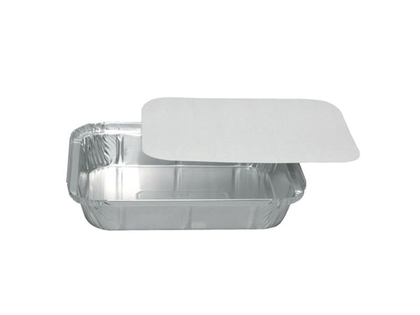 Aluminiumsbakke, ABENA, 22,7x17,4x4,2cm, 1170 ml, sølv, aluminium - (7 stk.)