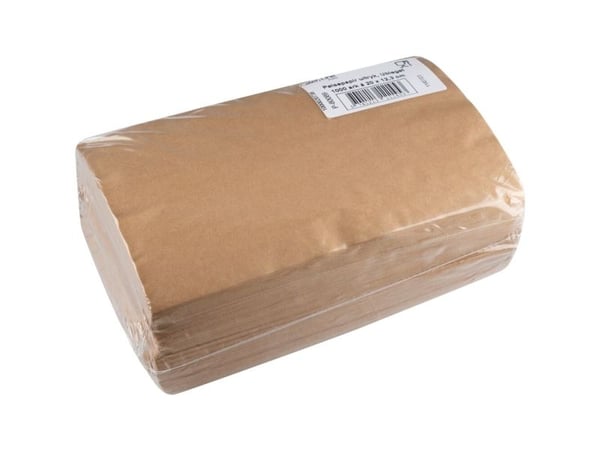 Pølsepapir, Rul-let, 20x12,5cm, ubleget, papir/virgin, 1000 ark - (10 stk.)
