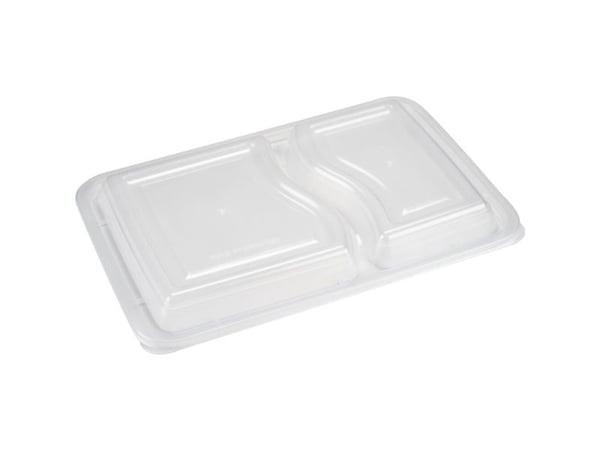 Låg til take-away bakke, ABENA Cater-Line, 22,3x15,3x1,5cm, klar - (8 stk.)