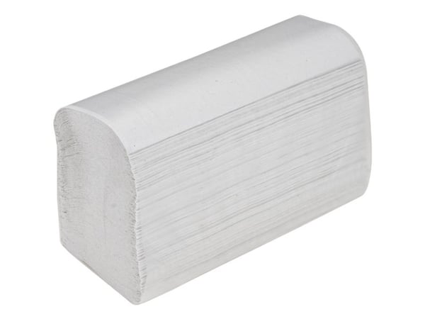 Håndklædeark, ABENA Care-Ness Classic, 2-lags, Z-fold, 24x20,3cm, 8 cm, hvid - (25 stk.)