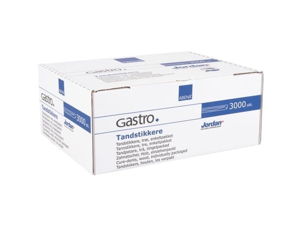 Tandstikker, ABENA Gastro, 5cm, træ, enkeltpakket i plastik