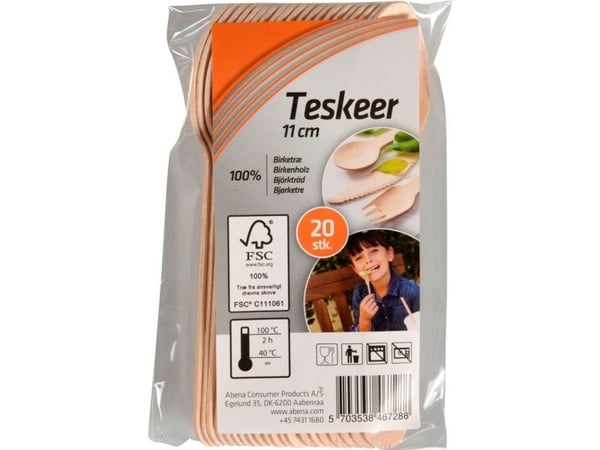Tesked, Konsument, 11cm, natur - (34 st.)