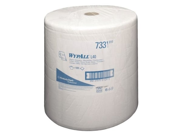WypAll L40 - Puhdistusliinat - kertakäyttöiset - 1000 arkkia - valkoiset - P/N: 6146, 6155 varten