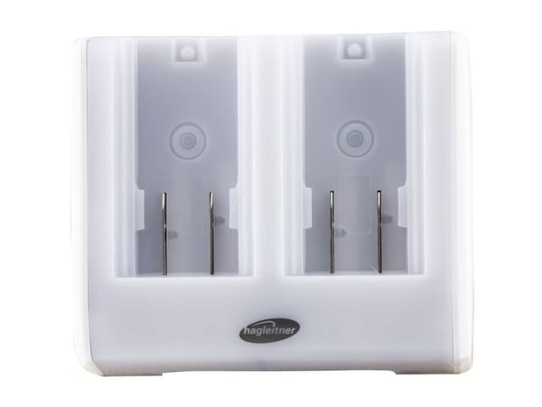 Powerstation, Hagleitner, 4,4x14,7x12,6cm, hvid, plast, oplader op til 2 batterier
