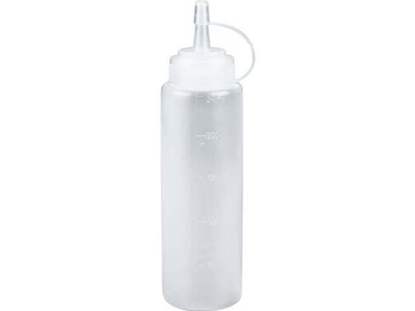 Dressingflaske, ABENA Cater-Line, 240 ml, klar, PE/PP - (6 stk.)