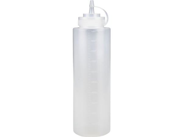 Dressingflaske, ABENA Cater-Line, 1000 ml, klar, PE/PP - (6 stk.)
