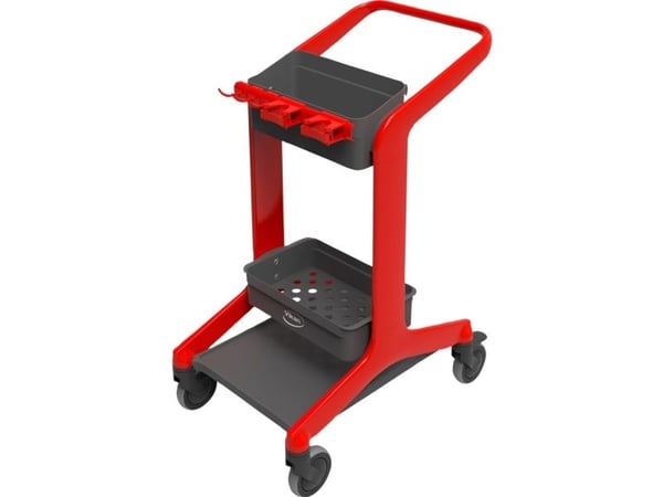 Städvagn Vikan HyGo 780 mm röd