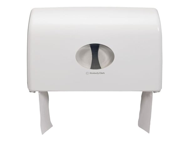 Kimberly-Clark Professional AQUARIUS Mini Jumbo - Toalettpapirdispenser - høyglanset hvitt