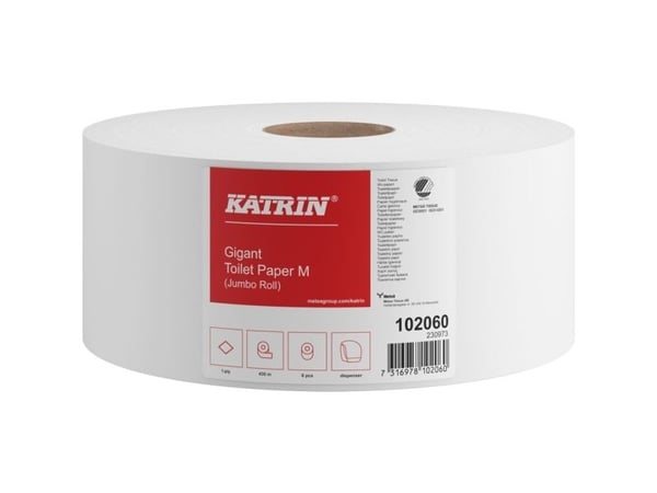 Jumborulle, Katrin Basic, 1-lags, Midi, 435m x 9,8cm , Ø23,5cm, ubleget - (6 stk.)