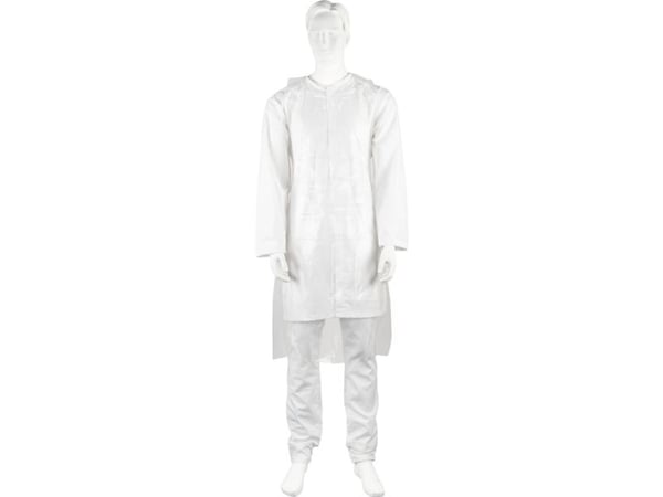 Engangsforklæde, ABENA, 140x81cm, 20 micron, transparent, LDPE, dispenserboks, usteril - (9 stk.)