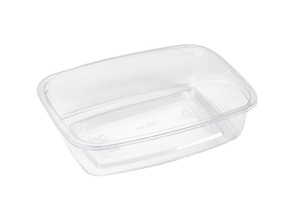 Salatskål, ABENA Gastro, 10x14x3,5cm, 350 ml, klar - (12 stk.)