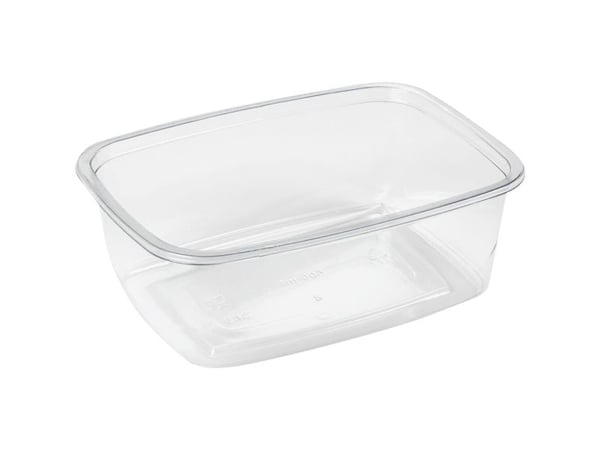 Salatskål, ABENA Gastro, 14x10x5cm, 500 ml, klar - (12 stk.)