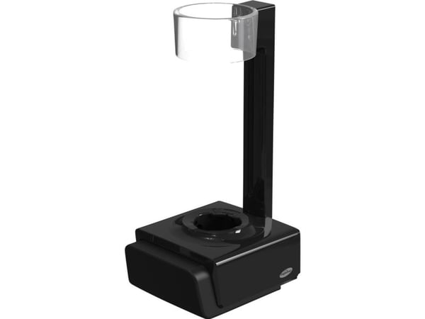 Dispenser, Hagleitner Showermaid, 7,8x9,5x18,6cm, sort, plast - (10 stk.)