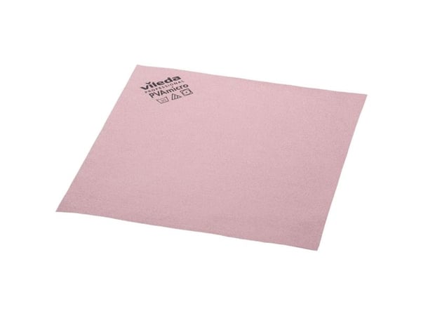 Mikrofiberklut PVAmicro 38x35cm rød - 5 stk./pakning