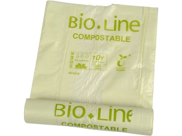 Biosæk, ABENA Bio-Line, 120 l, transparent grøn - (8 stk.)