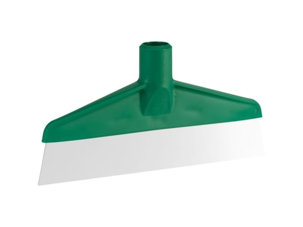 Lattianpesuri, Vikan, 24.5x12.5x3.1cm, vihreä, PP/ruostumaton teräs, 24.5 cm, 24.5 cm