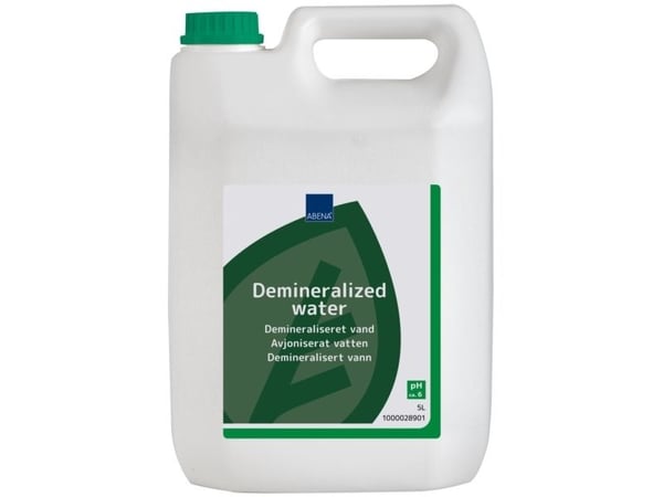 Demineralisert vann, ABENA, 5 liter - (2 bokser)