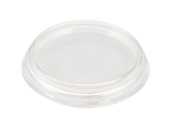 Kansi, ABENA Cater-Line, Ø7,5cm, kirkas, PET/RPET, 80 % RPET + 20 % PET, pyöreä